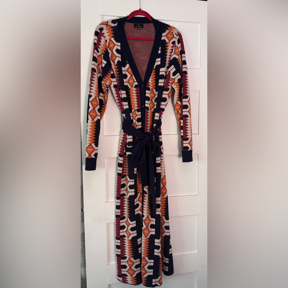Geometric Patterned Knit Dress